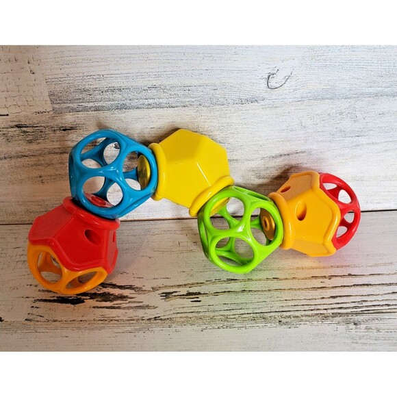 HTF Oball Clicky Twister Easy Grasp Rattle Baby Infant Sensory Toy Click & Twist - Picture 3 of 8